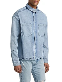 Light Denim Shirt Jacket