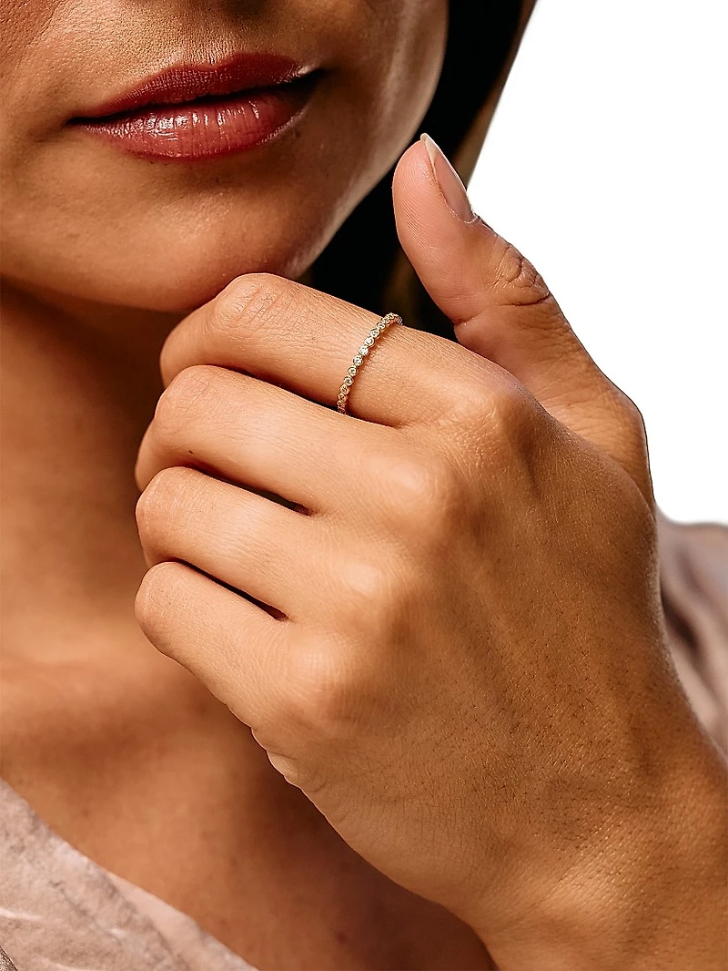 Juliet 14K Yellow Gold & 0.26 TCW Lab-Grown Diamond Ring