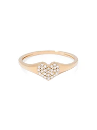 Valerie 14K Yellow Gold & 0.10 TCW Lab-Grown Diamond Ring