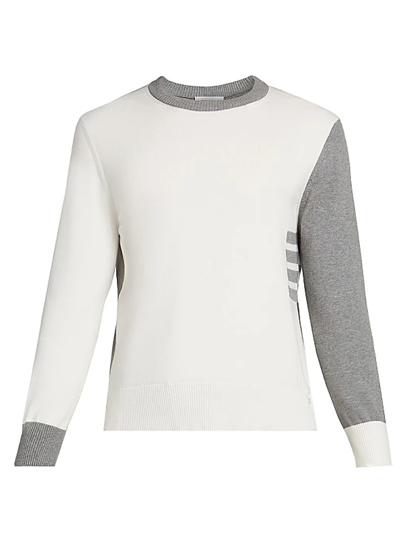 Cotton Jersey Colorblocked Sweatshirt
