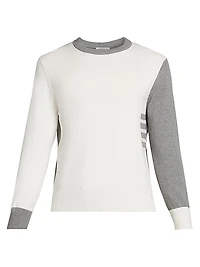 Cotton Jersey Colorblocked Sweatshirt