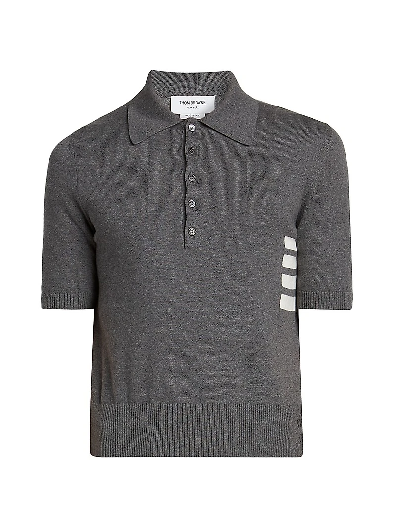 Striped Cotton Polo Shirt