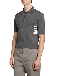 Striped Cotton Polo Shirt