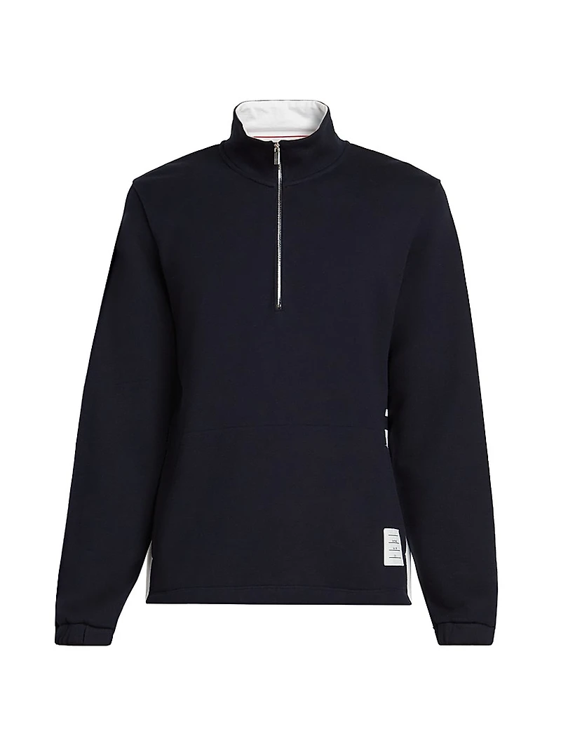 Engineered 4 Bar Classic Loopback Jersey Half-Zip Sweatshirt