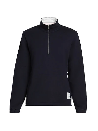 Engineered 4 Bar Classic Loopback Jersey Half-Zip Sweatshirt