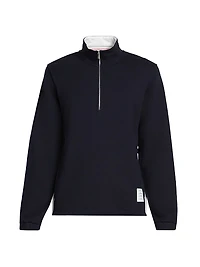 Engineered 4 Bar Classic Loopback Jersey Half-Zip Sweatshirt