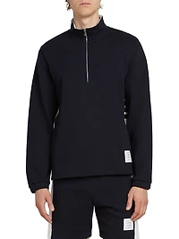 Engineered 4 Bar Classic Loopback Jersey Half-Zip Sweatshirt