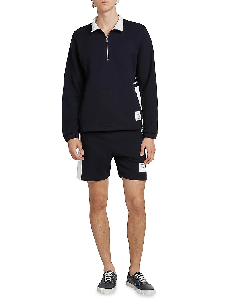 Engineered 4 Bar Classic Loopback Jersey Half-Zip Sweatshirt