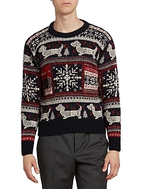 Holiday Hector Fair Isle Jacquard Wool-Mohair Sweater