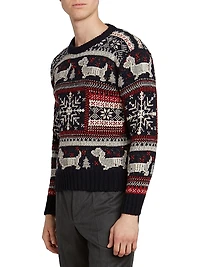 Holiday Hector Fair Isle Jacquard Wool-Mohair Sweater