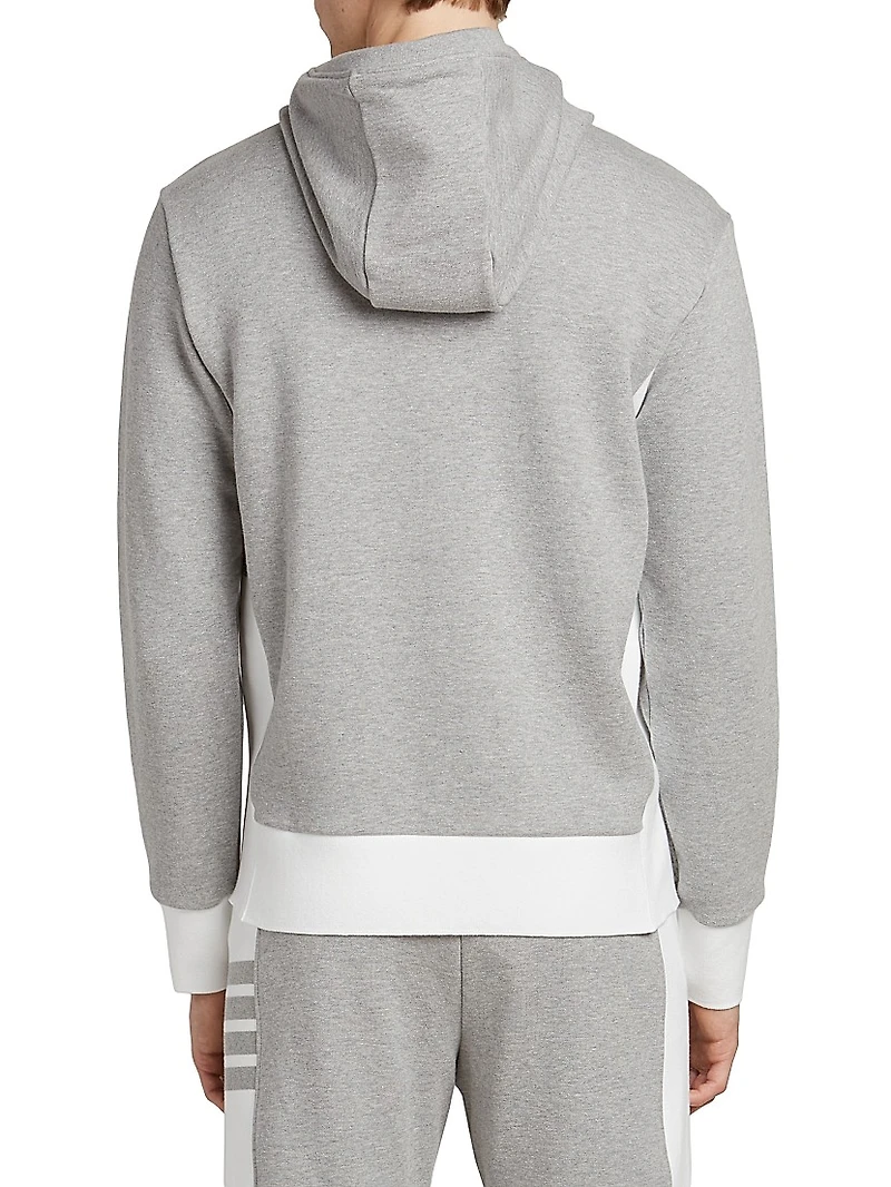 Engineered 4 Bar Classic Loopback Jersey Zip-Front Hoodie