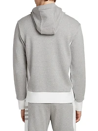 Engineered 4 Bar Classic Loopback Jersey Zip-Front Hoodie