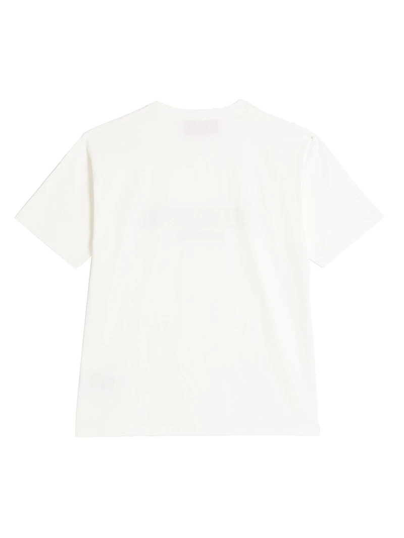Cotton T-Shirt with Chez Print