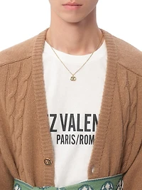 Cotton T-Shirt with Chez Print