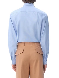 VLogo Embroidered Cotton Shirt