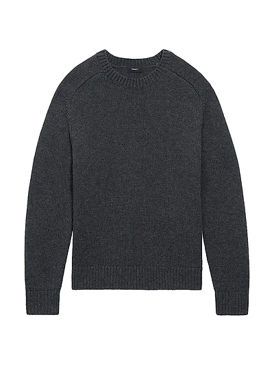 Heavy Wool-Cashmere Crewneck Sweater