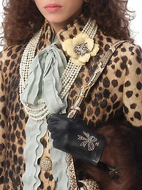 Jaguar Spots Printed Wool Cloth Caban