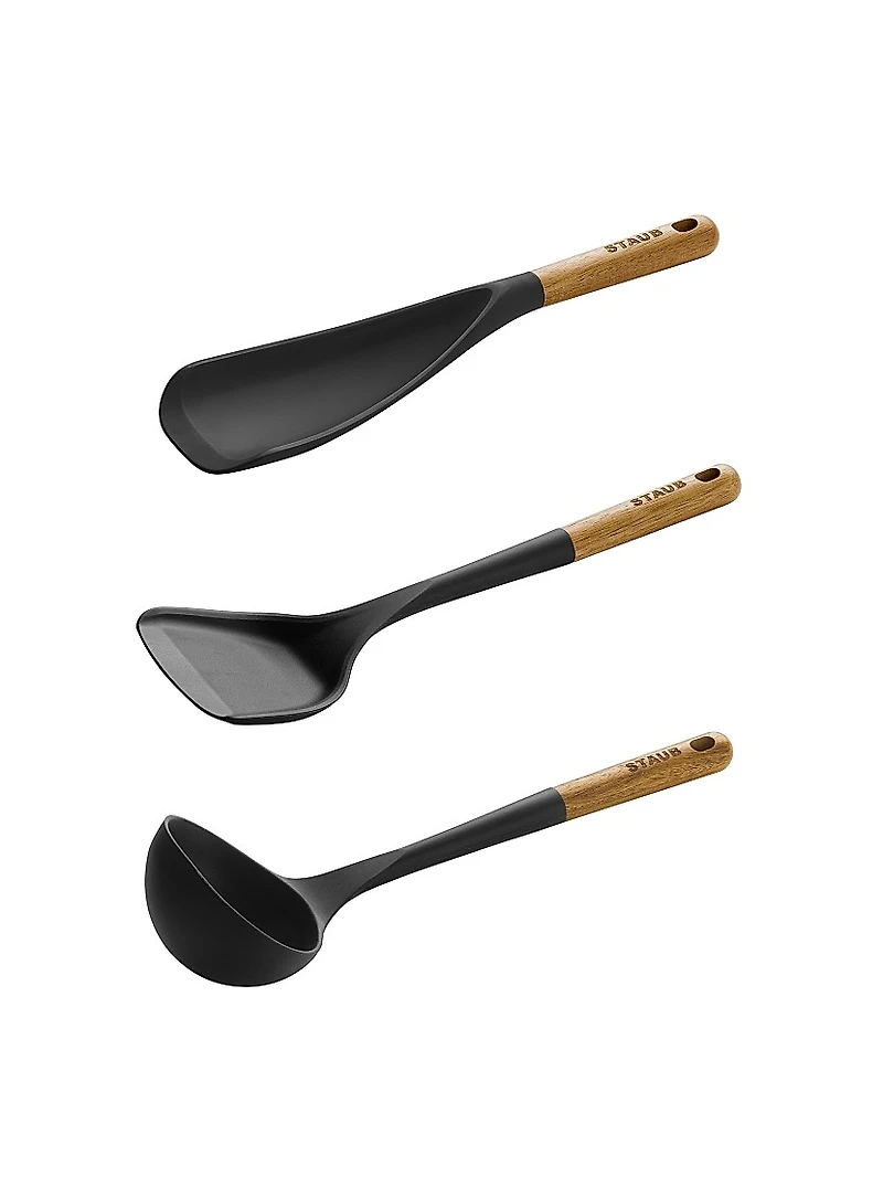 Silicone with Wood Handle Cooking Utensil Sets
