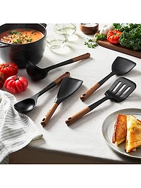 Silicone with Wood Handle Cooking Utensil Sets
