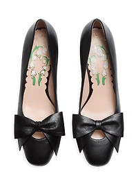 Bow Kidskin 45MM Pumps