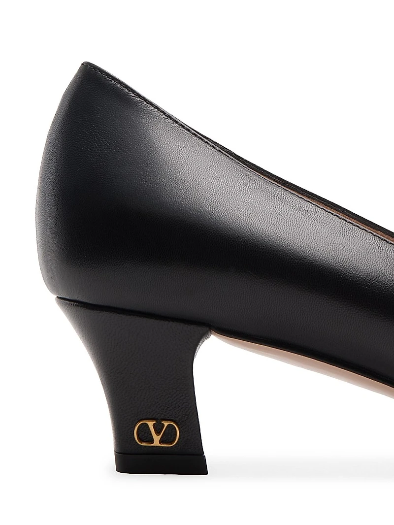 Bow Kidskin 45MM Pumps