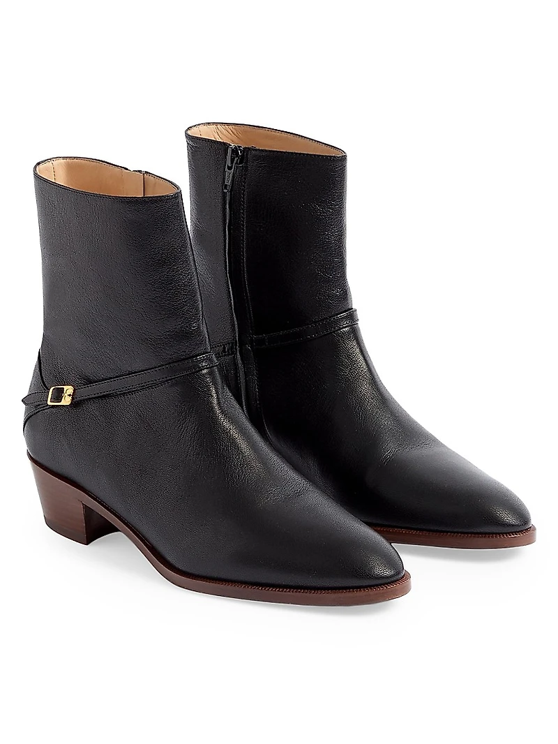 Pat Ankle Boots Kidskin