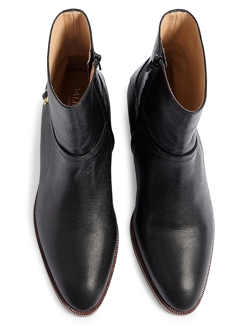 Pat Ankle Boots Kidskin