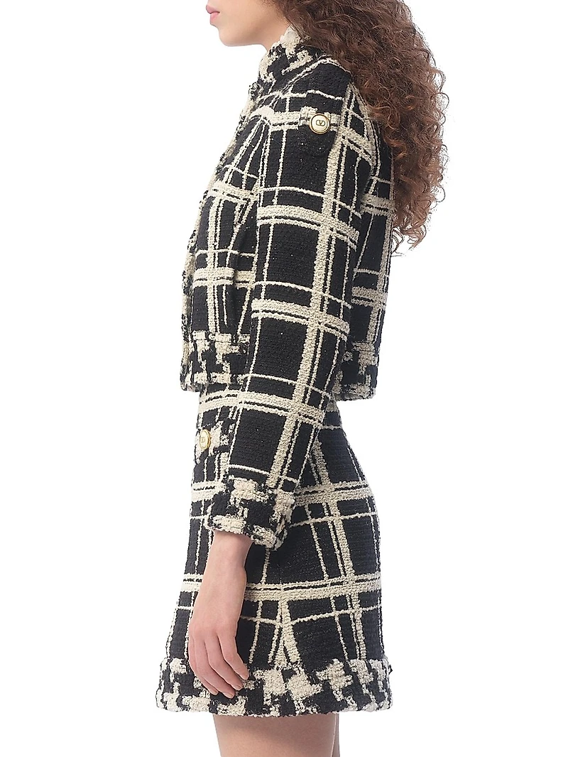 Caban Macro Check Tweed