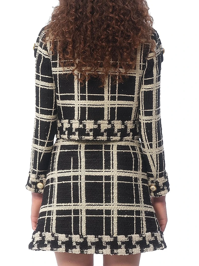 Caban Macro Check Tweed