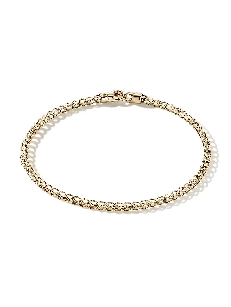 14K Yellow Gold Surf Chain Bracelet