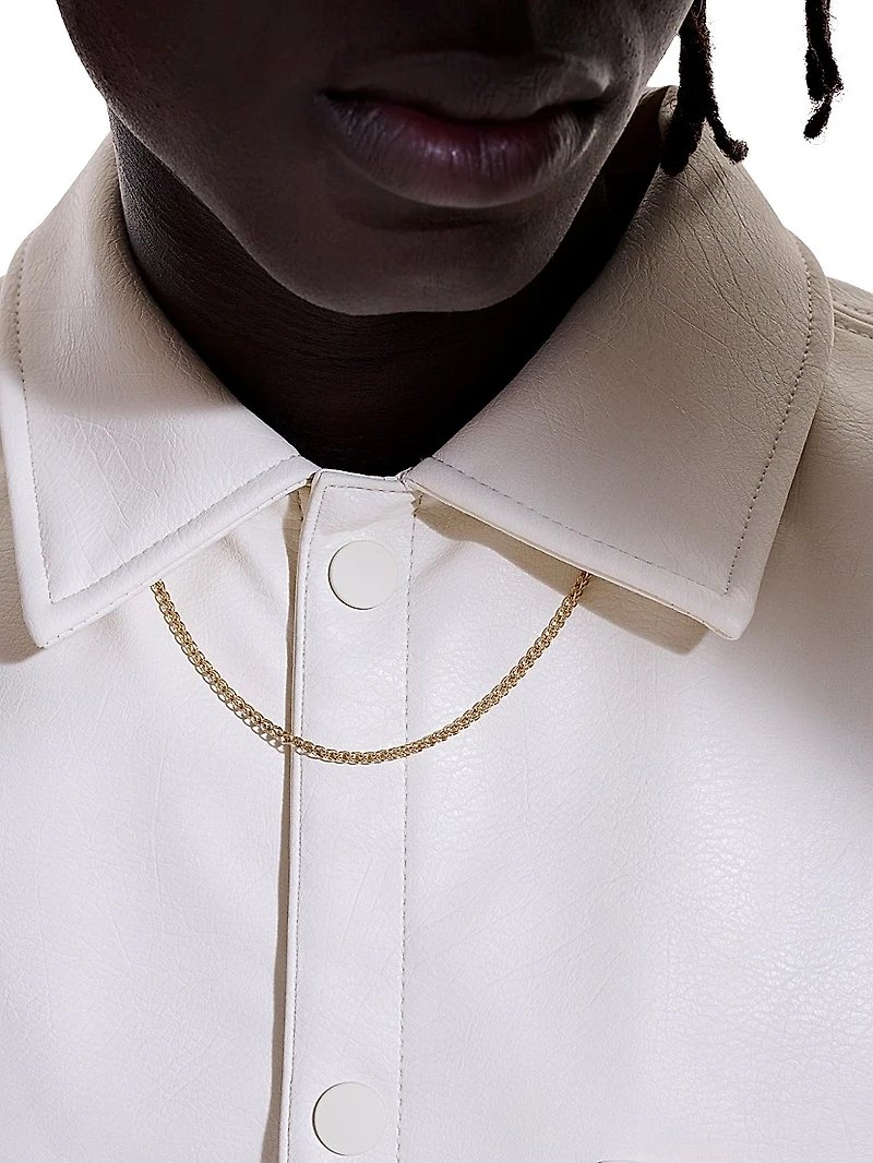 14K Yellow Gold Surf Chain Necklace