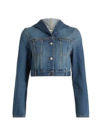 Hooded Denim Jacket