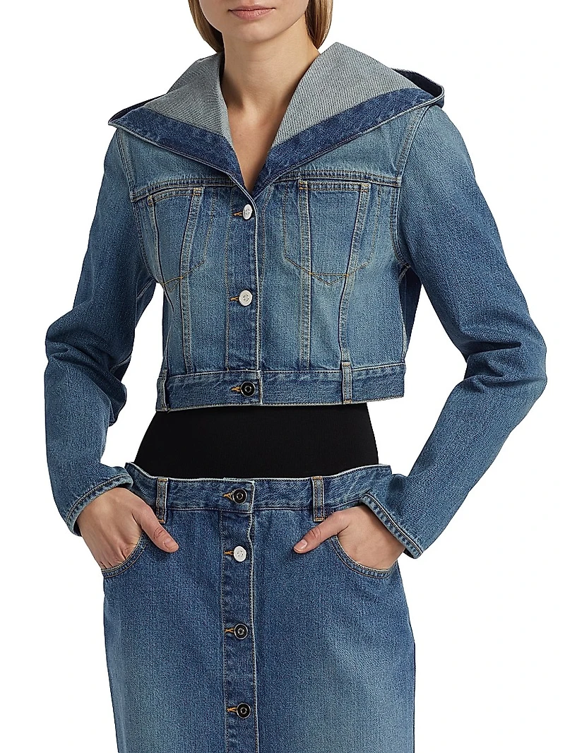 Hooded Denim Jacket