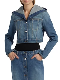 Hooded Denim Jacket