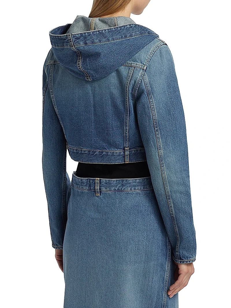 Hooded Denim Jacket