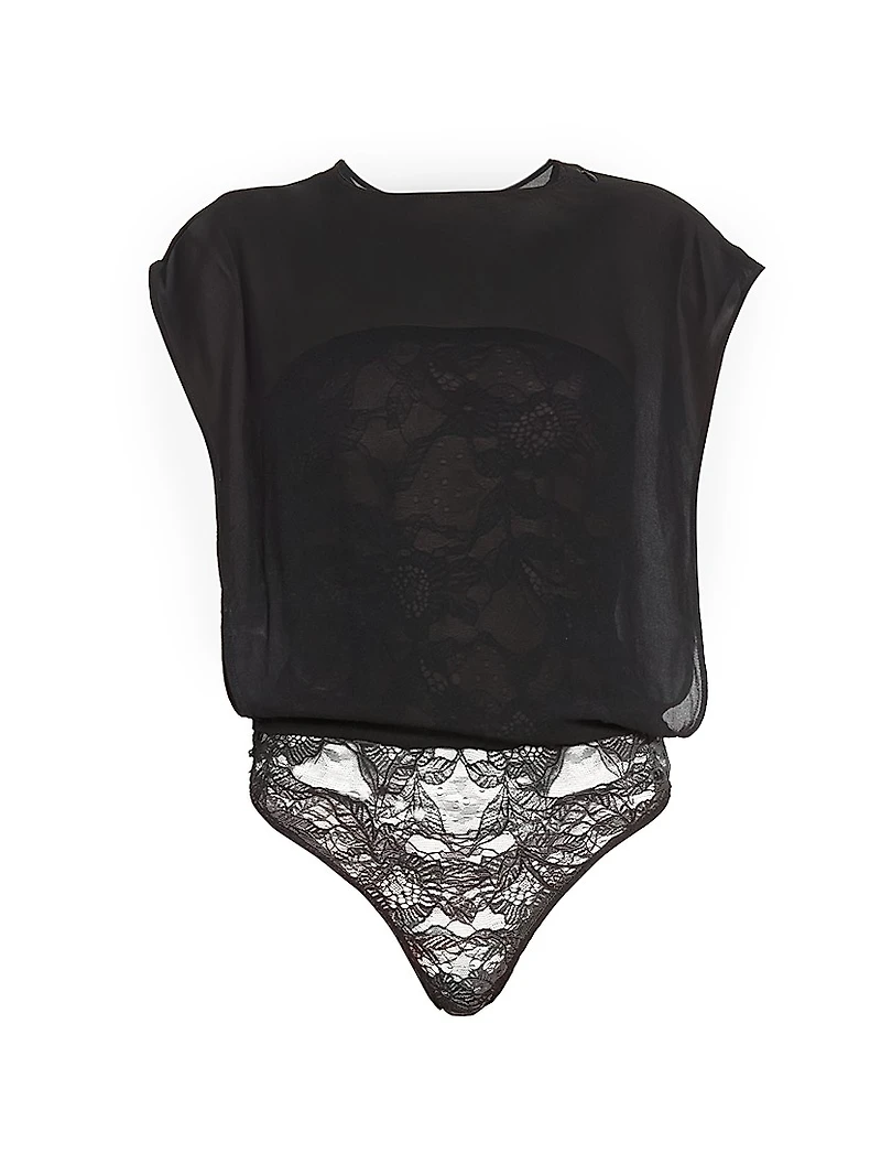 Lace Square Bodysuit