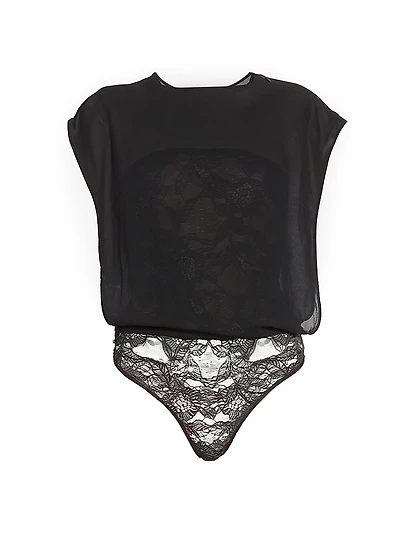 Lace Square Bodysuit