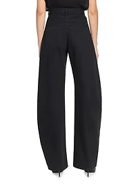 Round High-Rise Denim Jeans