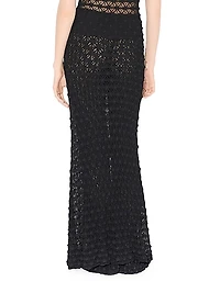 Sheer Stretch Flared Pants