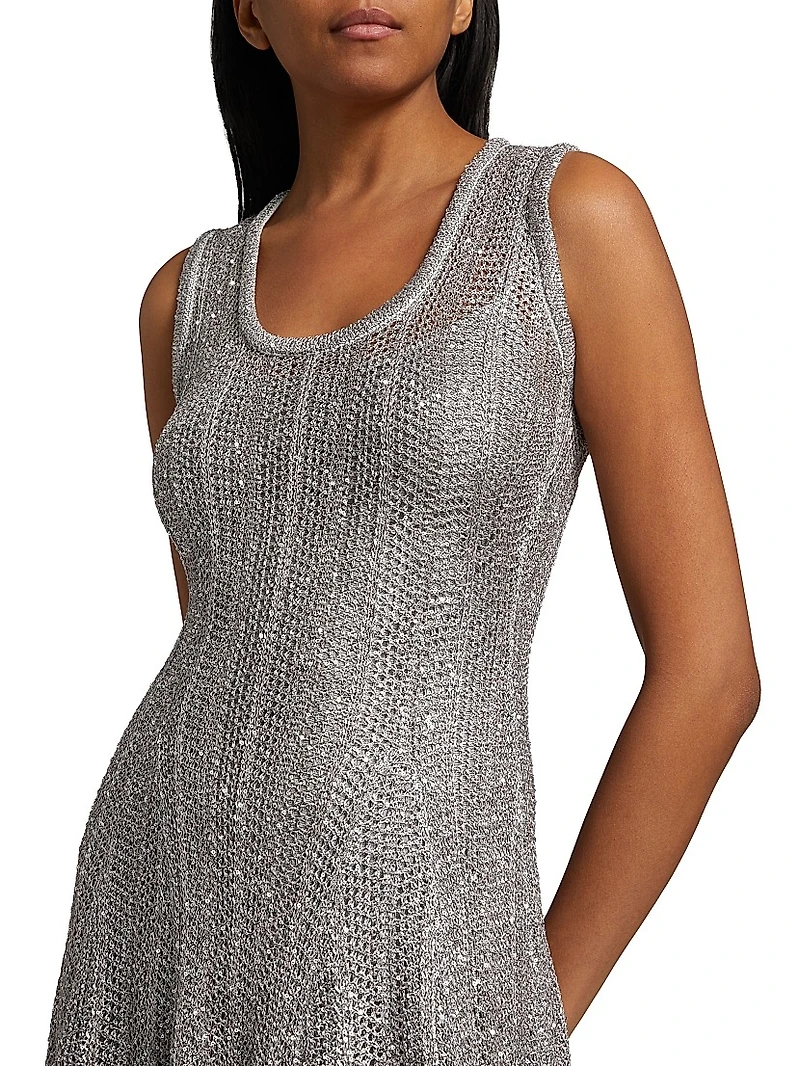 Stretch Sequined Minidress