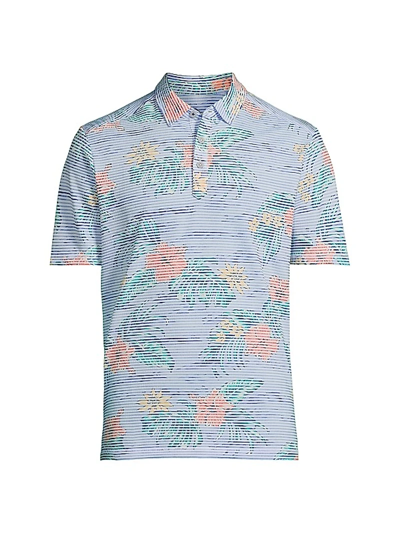 Costa Wave Isle Camo Performance Polo Shirt