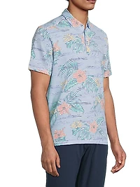 Costa Wave Isle Camo Performance Polo Shirt