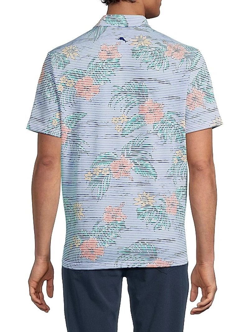 Costa Wave Isle Camo Performance Polo Shirt