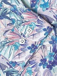 Nova Wave Amalfi Gardens Floral Stretch-Cotton Shirt