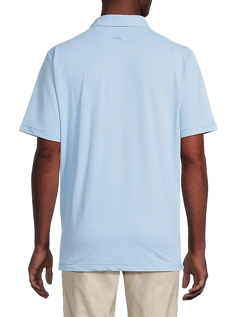 Costa Wave Striped Polo Shirt