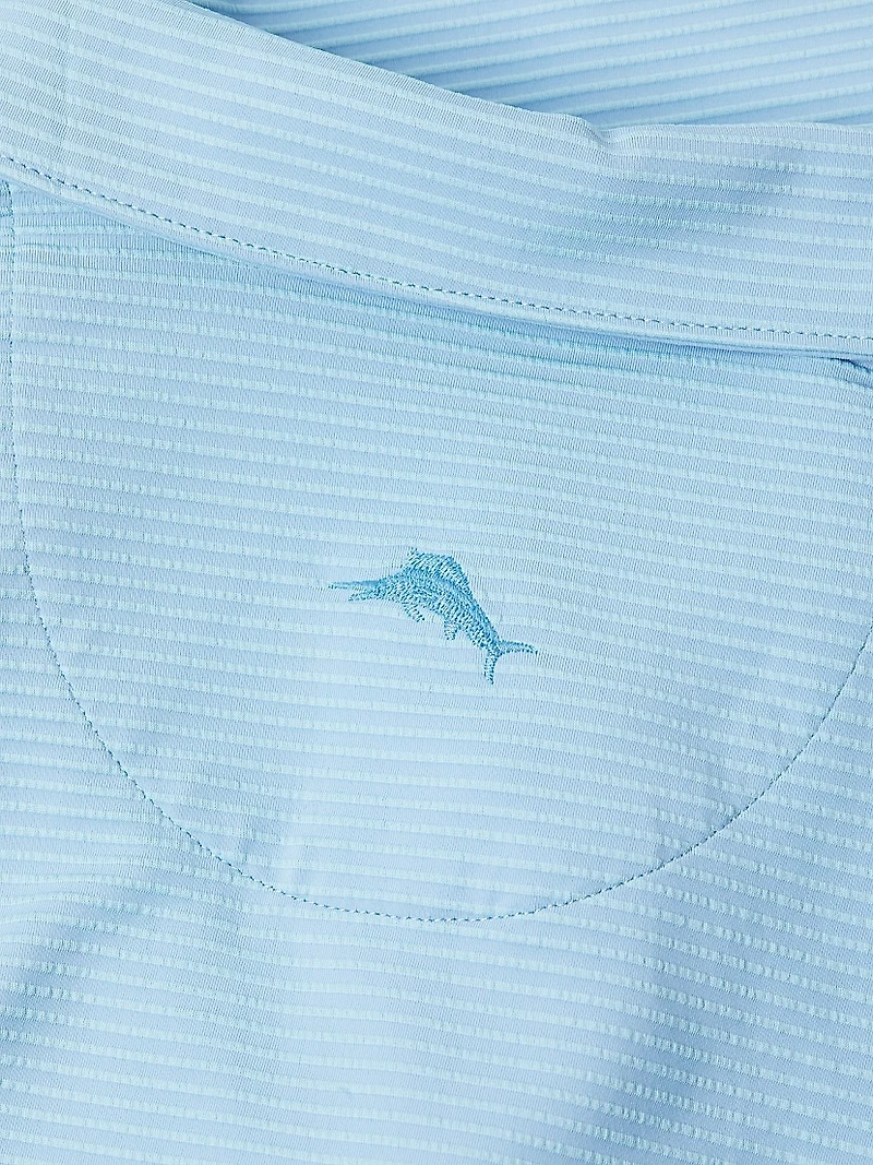 Costa Wave Striped Polo Shirt