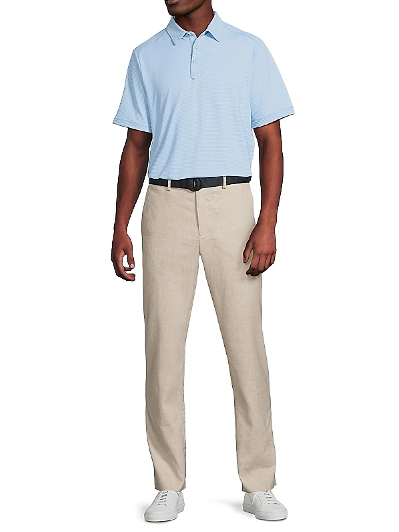 Costa Wave Striped Polo Shirt