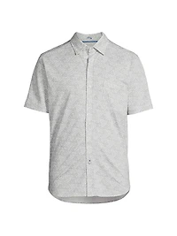 San Lucio Geometric Tri-Leaf Shirt