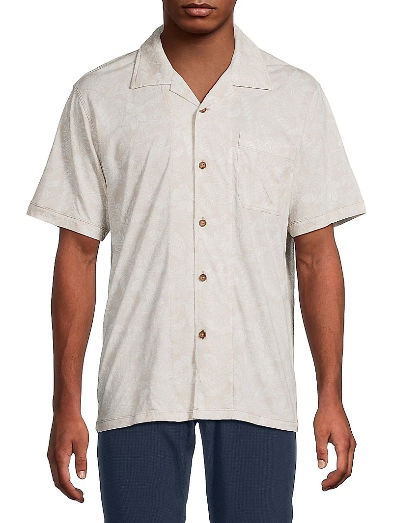 Vista Mar Leaf It To Me Camp Shirt