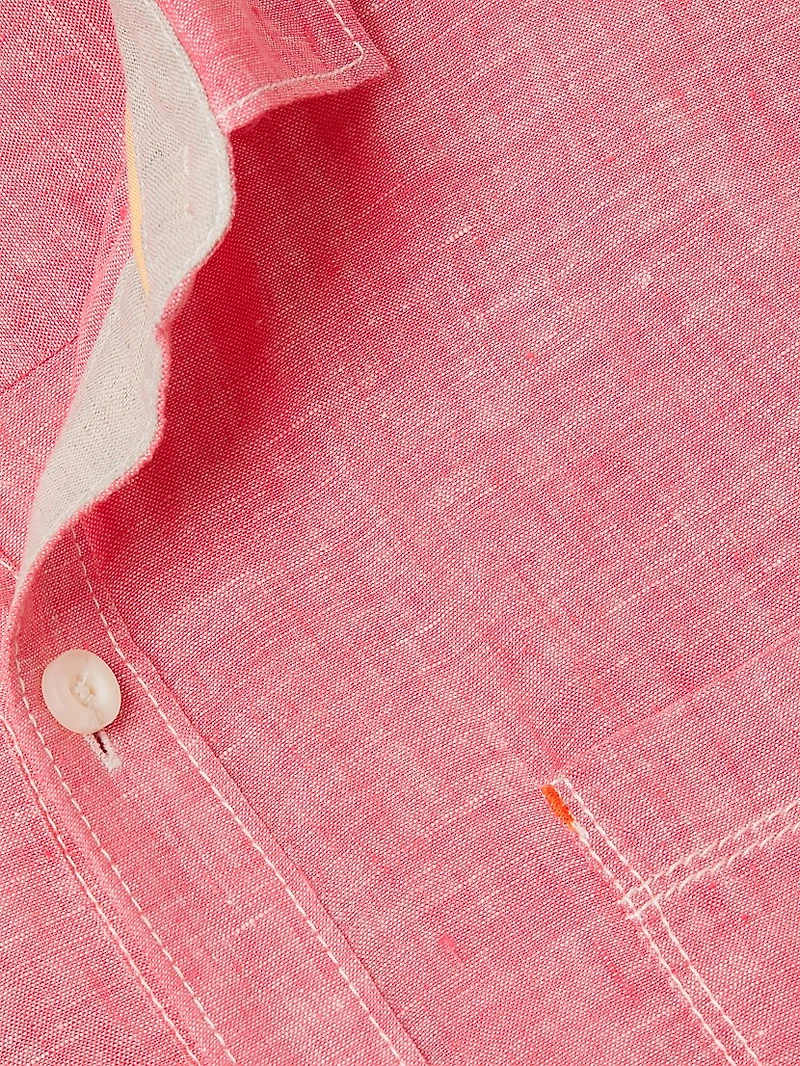 Paradise Breezer Linen Button-Front Shirt
